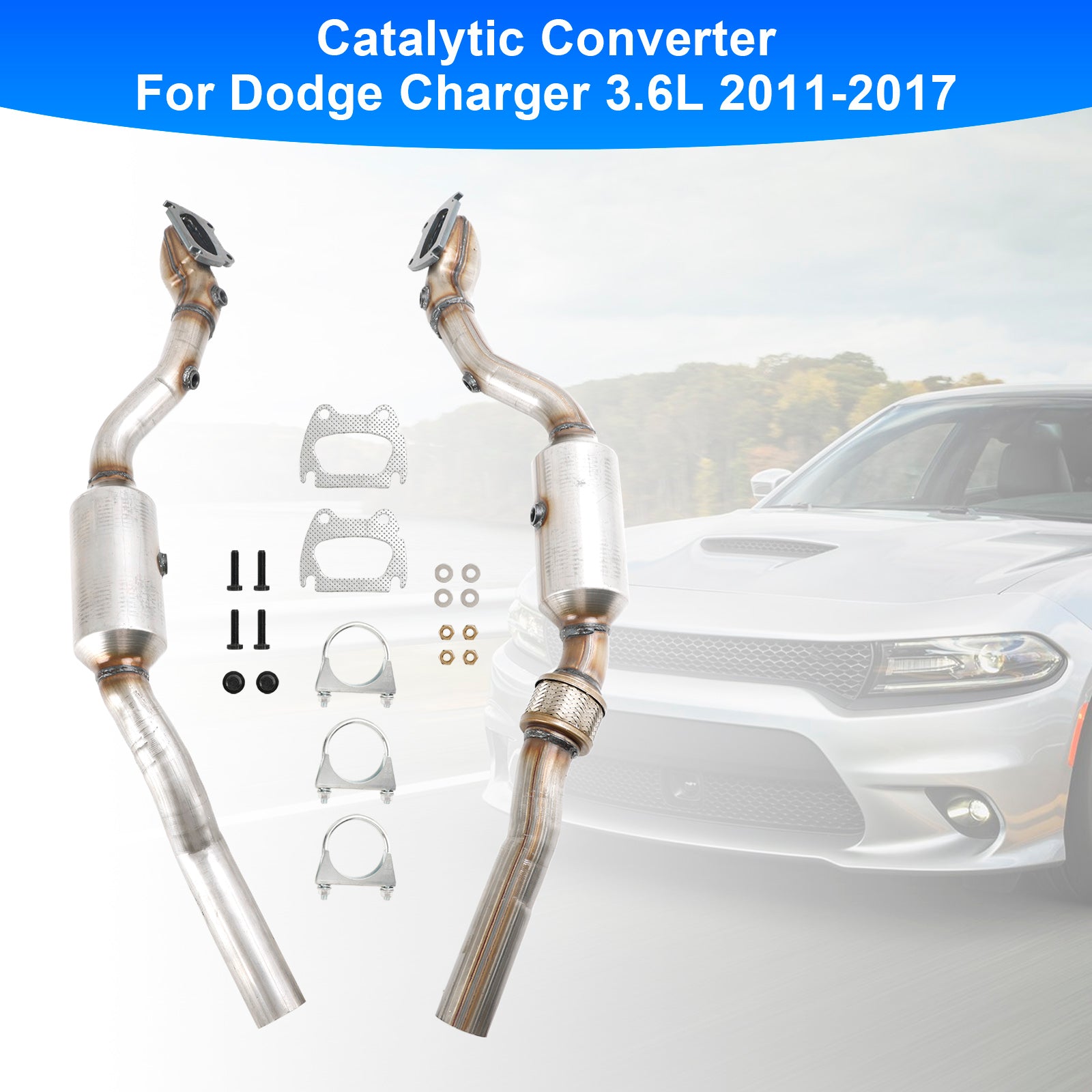 Left & Right Catalytic Converter For Dodge Charger Chrysler 300 3.6L 2011-2017