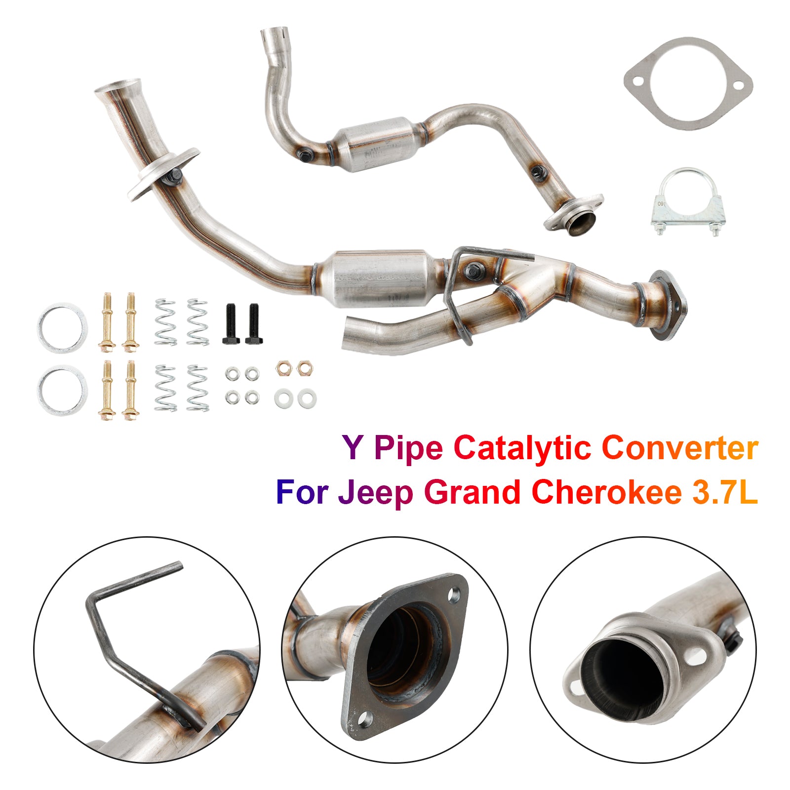 Y pipe with Catalytic Converters For Jeep Grand Cherokee 3.7L 2006-2010