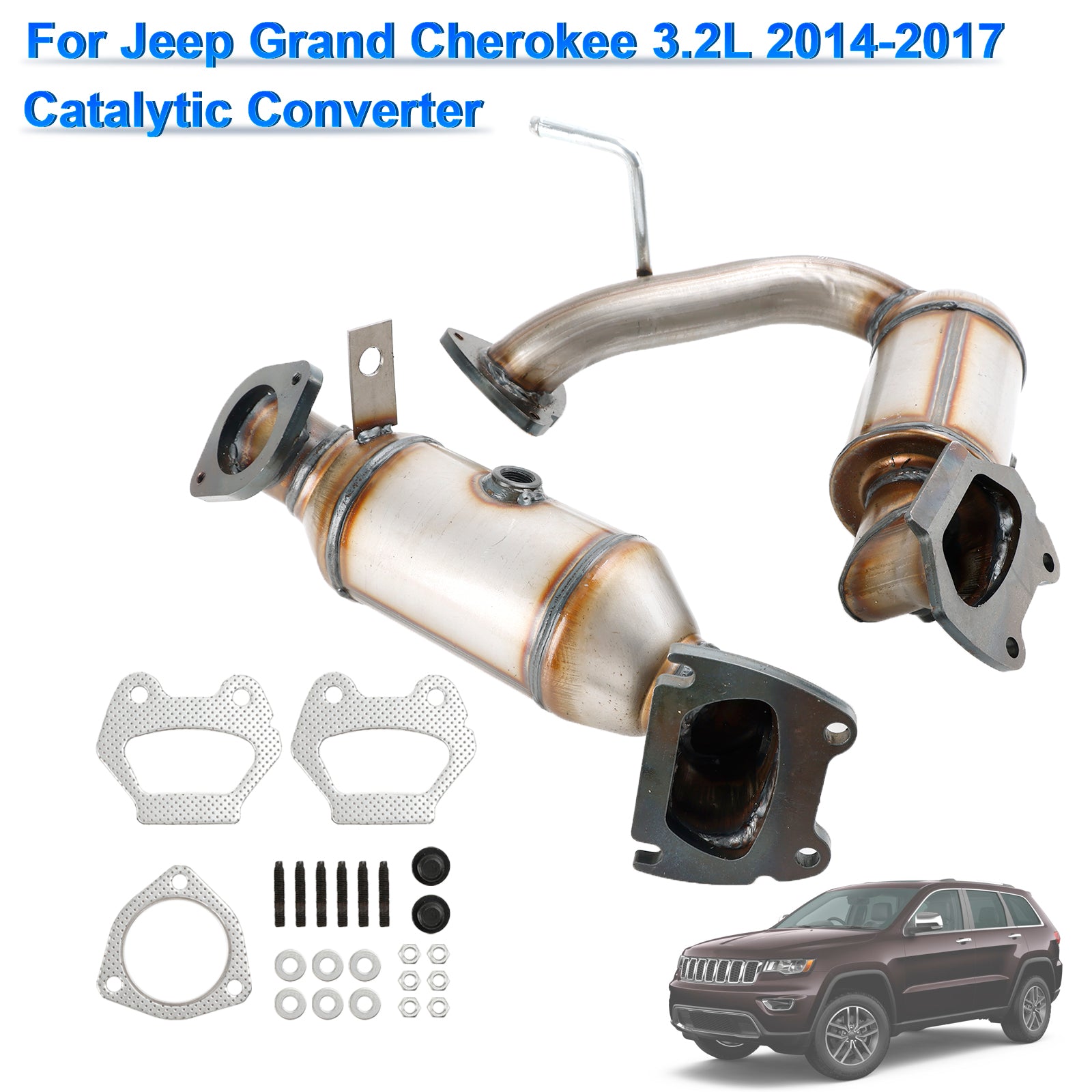 Both Catalytic Converters For Jeep Cherokee 3.2L 2014 2015-2017