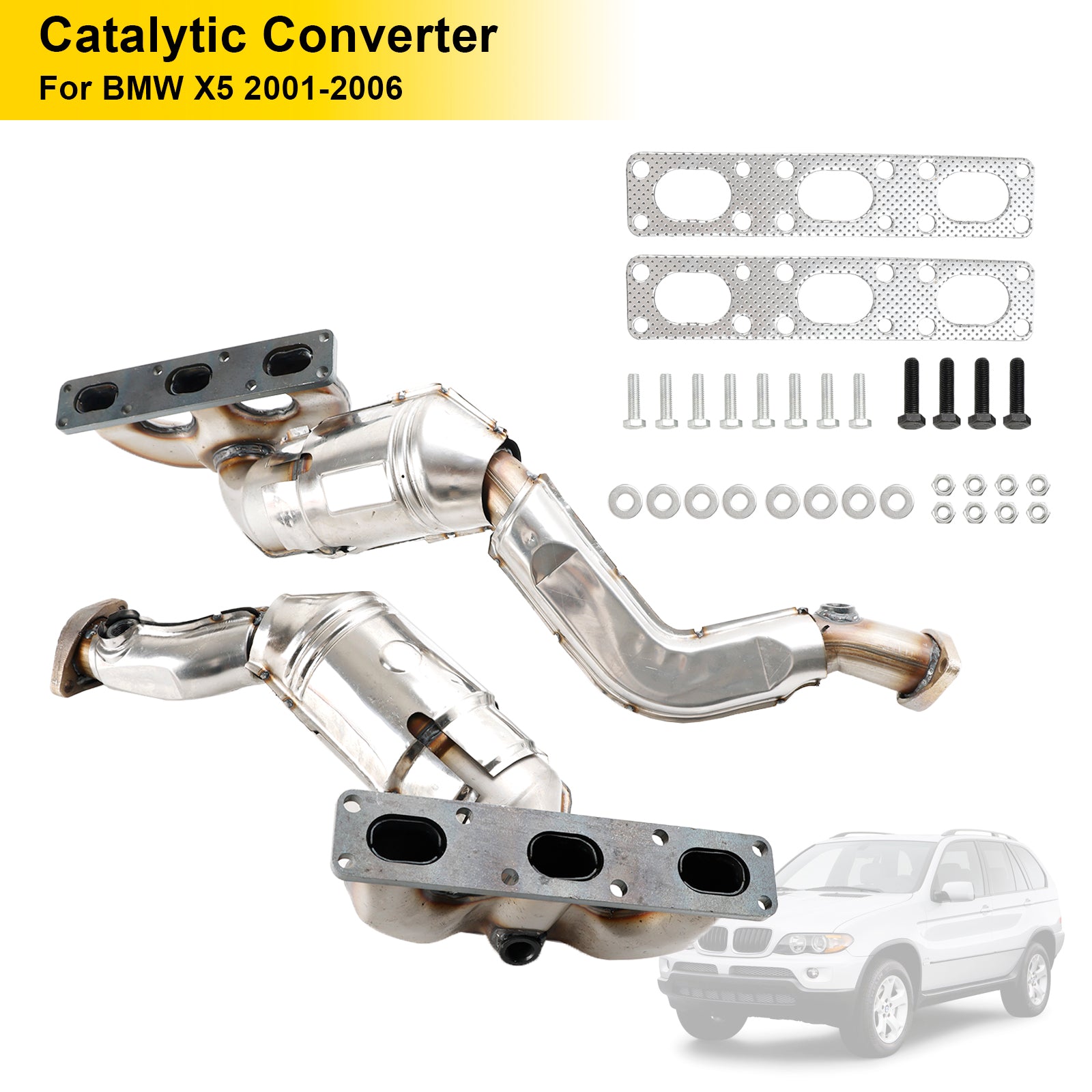 Catalytic Converter Direct Fit For BMW X5/530i/525i 2.5L/3.0L 2001-2006