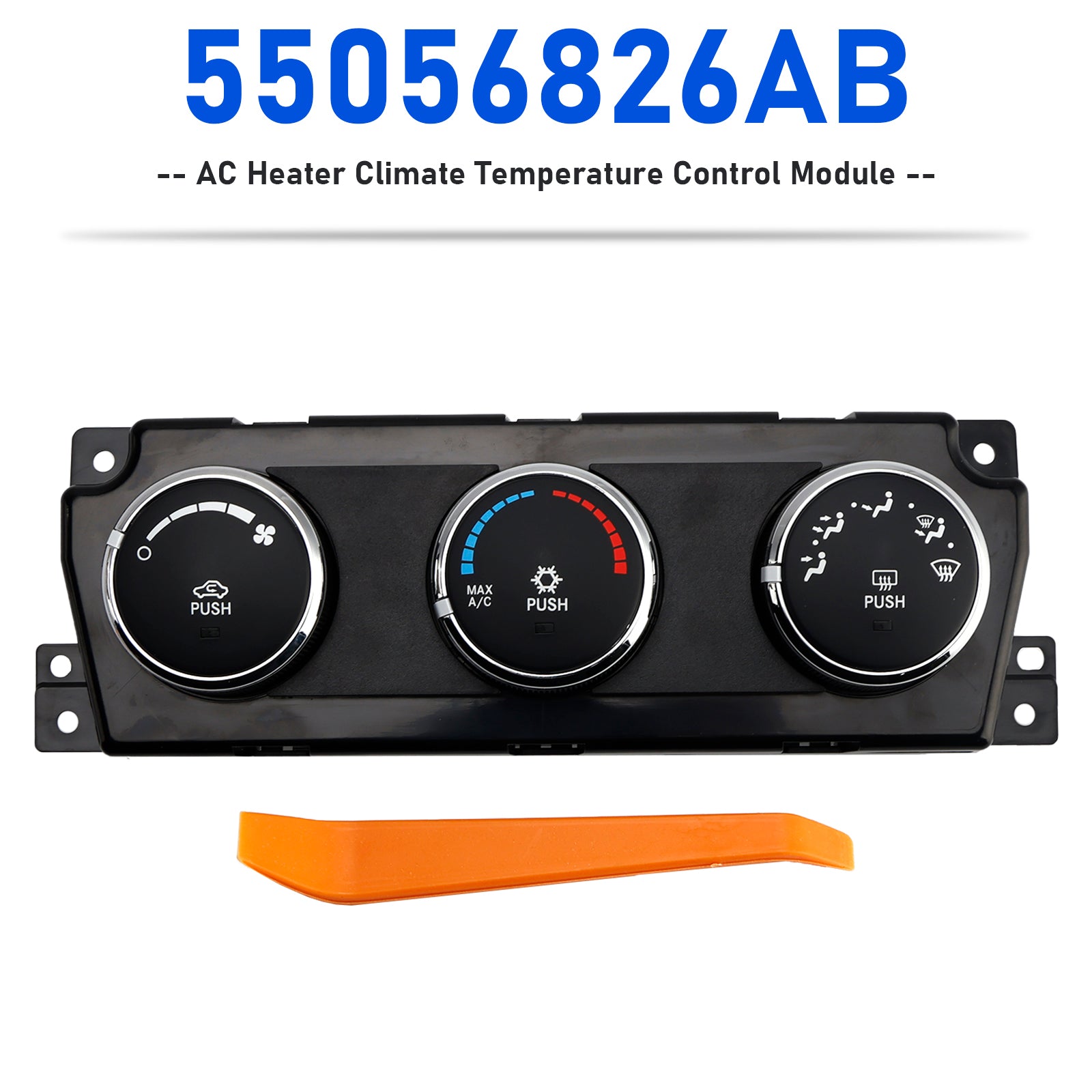2009-2010 Dodge Ram 1500 AC Heater Climate Temperature Control Module 55056826AB