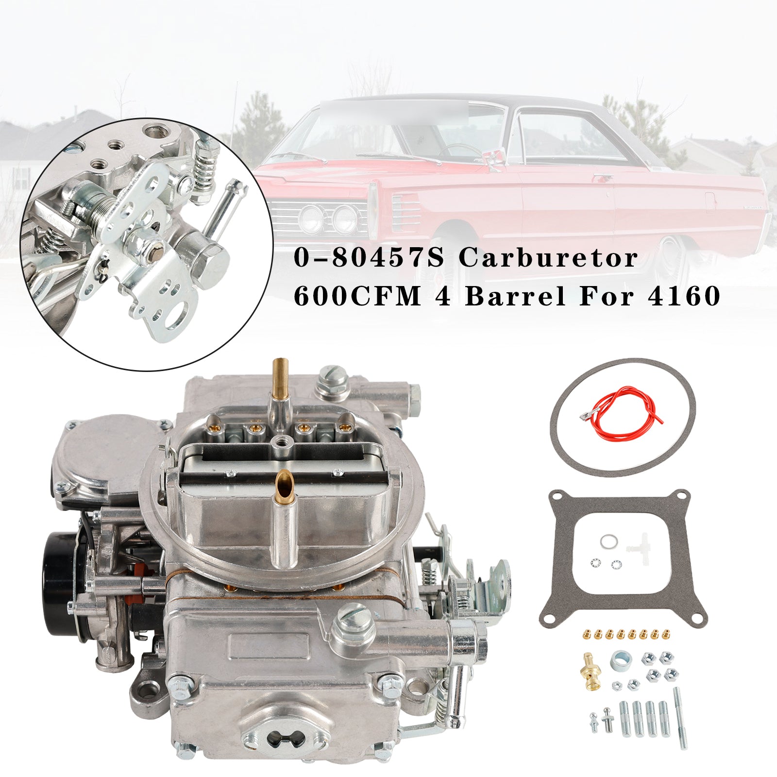 0-80457S Carburetor 600CFM 4 Barrel For 4160