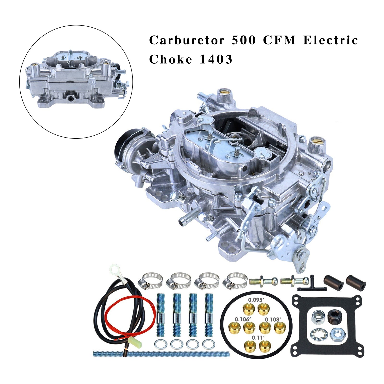 Carburetor 500 CFM Electric Choke 1403