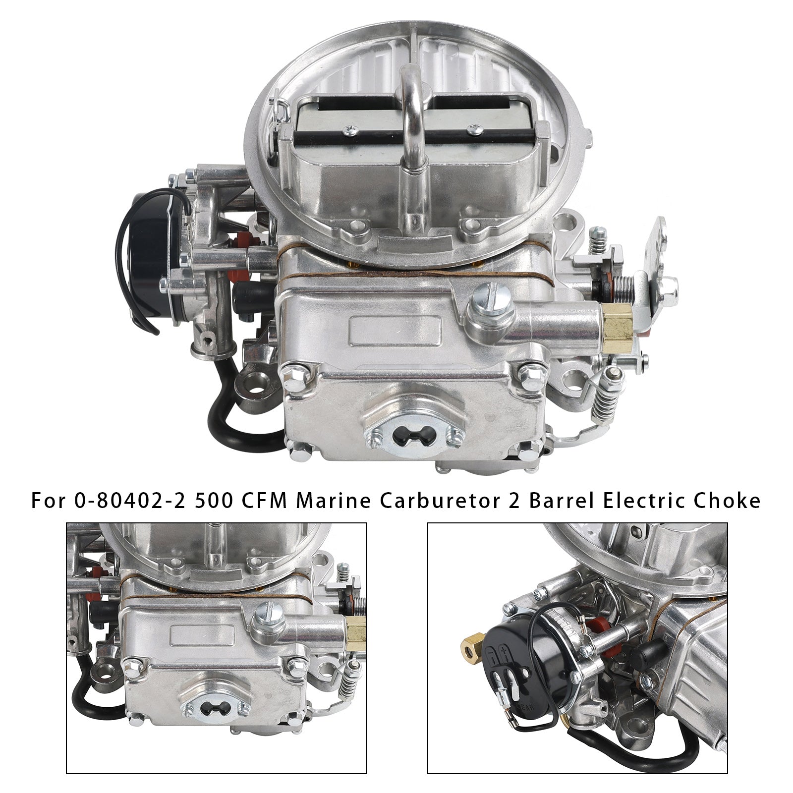 Marine Carburetor 500 CFM Electric Choke 0-80402-2 For 2300 Gas