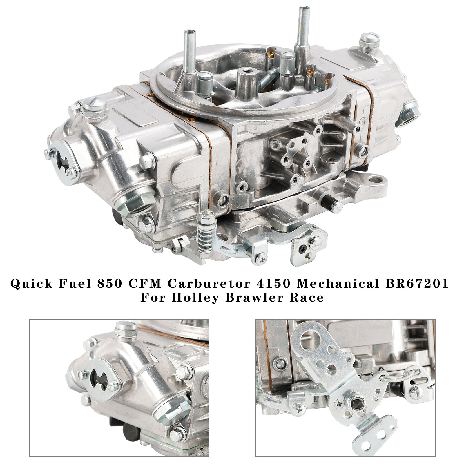 Quick Fuel 850 CFM Carburetor 4150 Mechanical BR67201 For Holley Brawler Race
