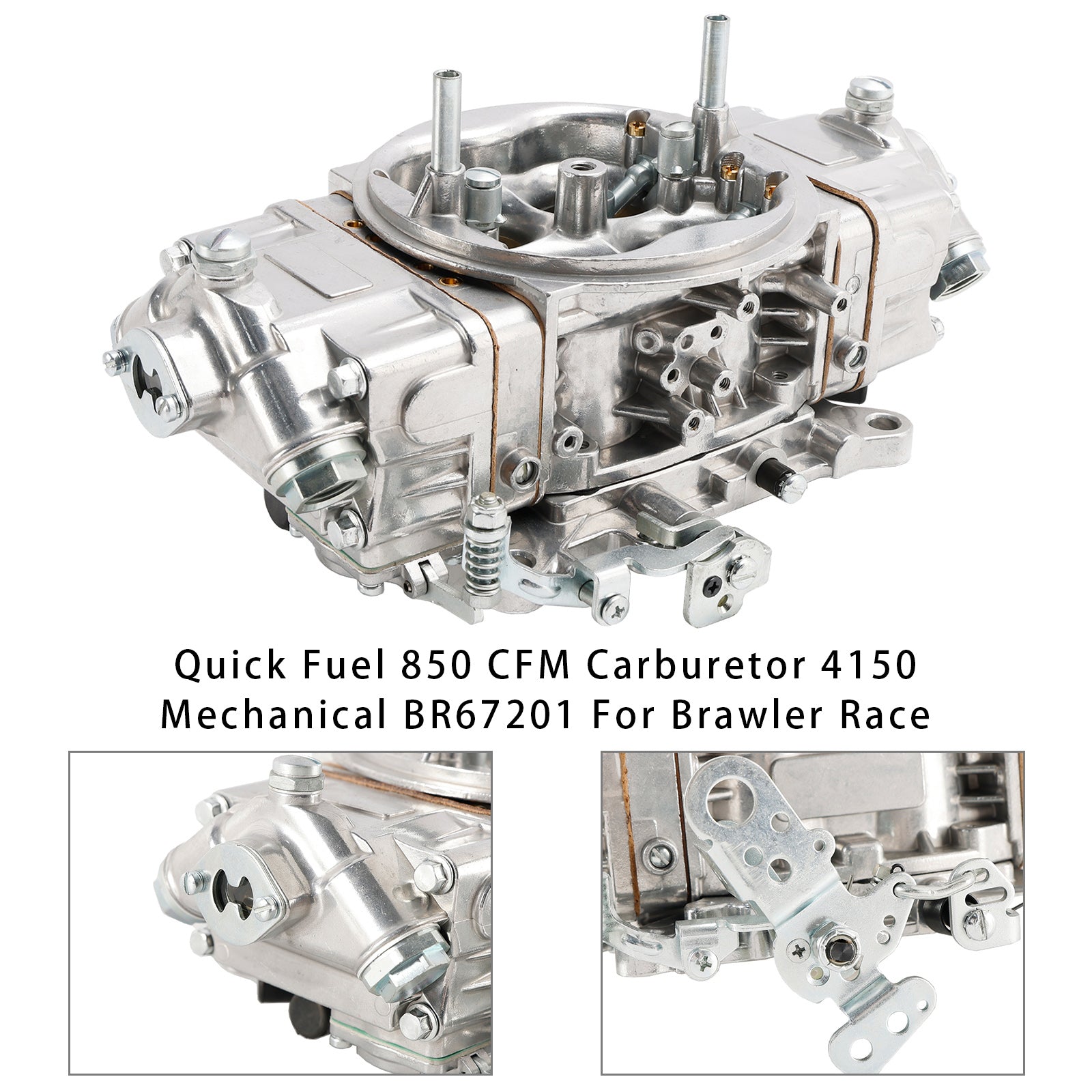 Quick Fuel 850 CFM Carburetor 4150 Mechanical BR67201 For Brawler Race