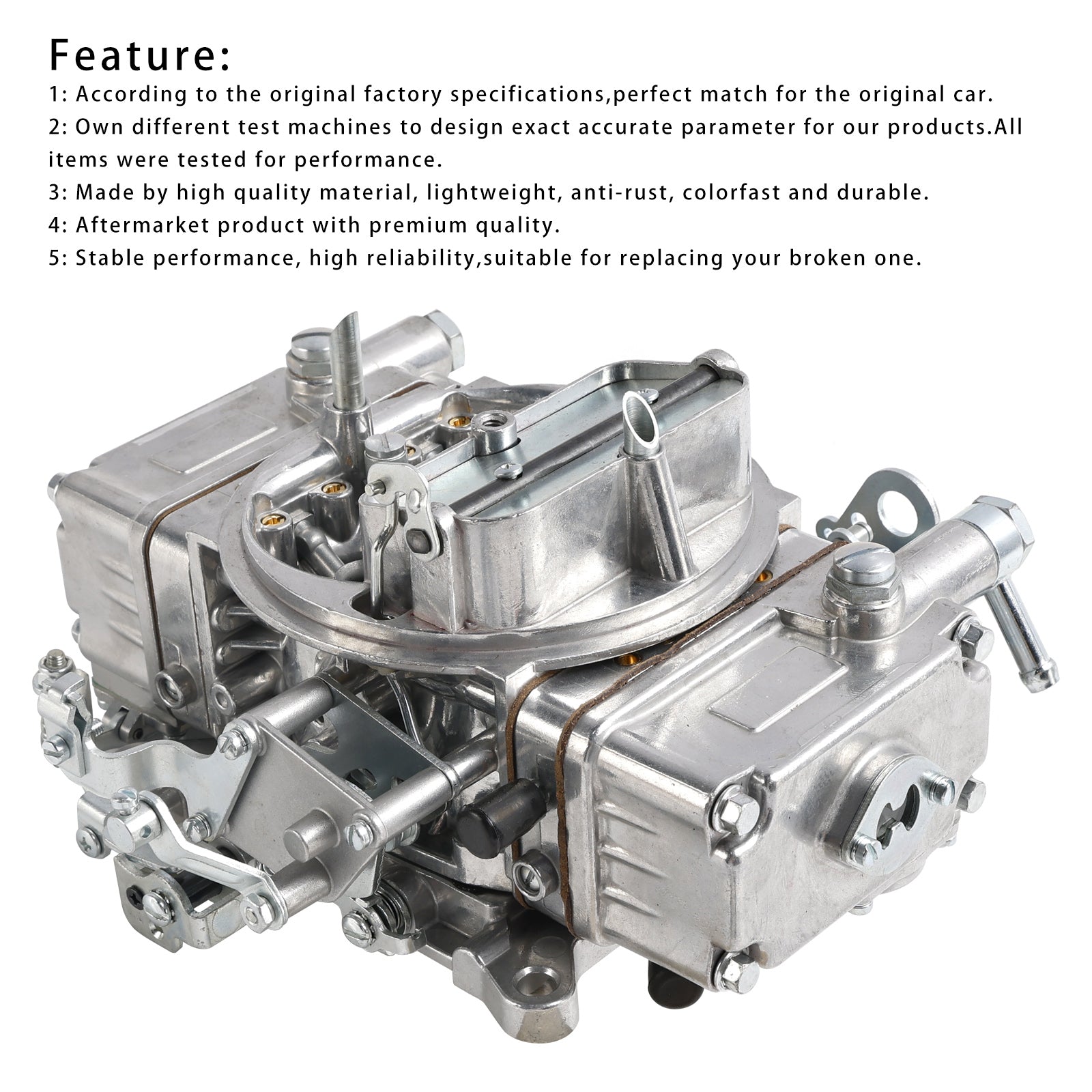 650CFM Carburetor Manual Choke BR-67277 For Brawler Diecast Carb 4150