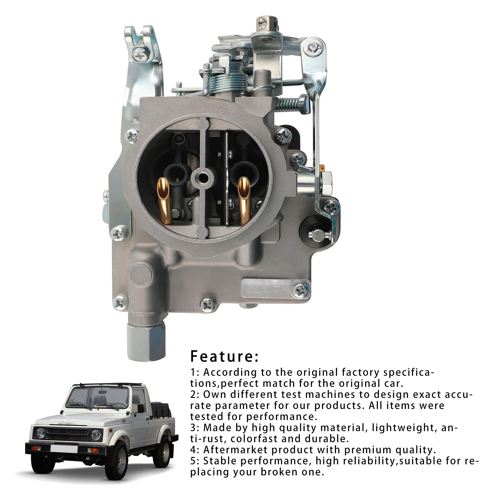 Carb Carby Carburetor For Suzuki Jimny Samurai 1986-1988 1.3L SJ413 JA51 Sierra
