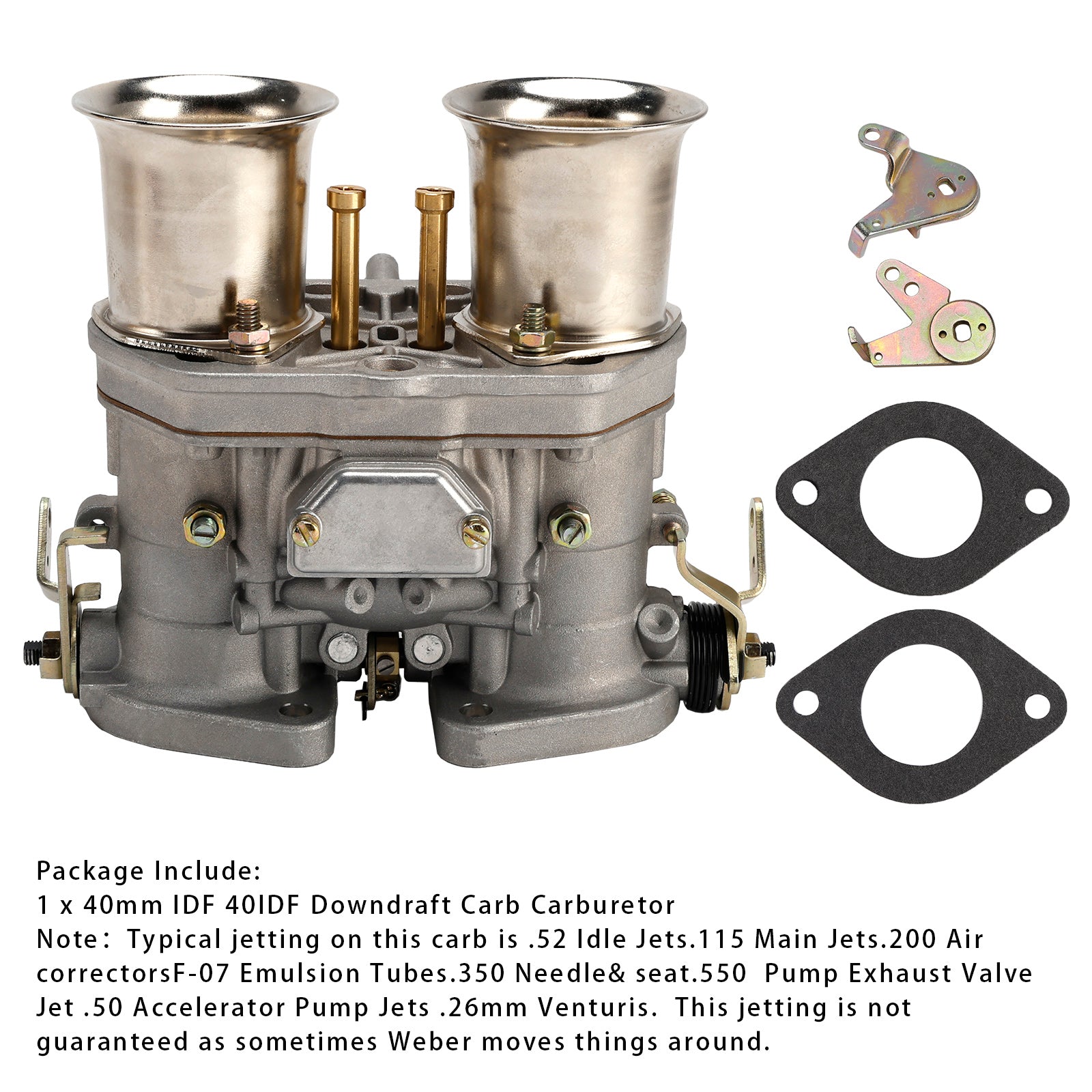40mm IDF 40IDF Downdraft Carb Carburetor w Extended Fuel Bowl For Weber EMPI