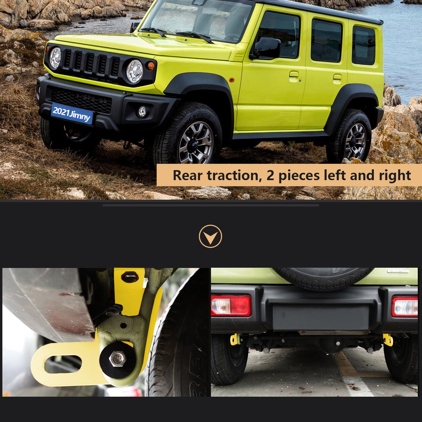 2pcs 후면 왼쪽 및 오른쪽 트레일러 스즈키 Jimny JB64W JB74 2019-2023
