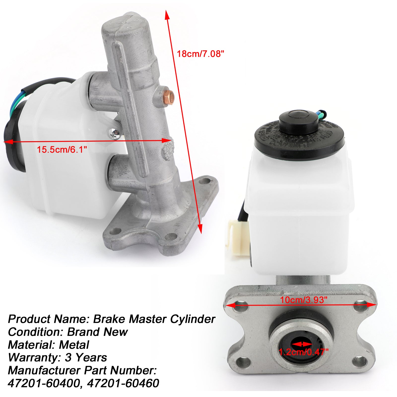 Brake Master Cylinder For Toyota Land Cruiser 80 Series FJ80 HZJ80 HDJ80 FZJ80 Generic