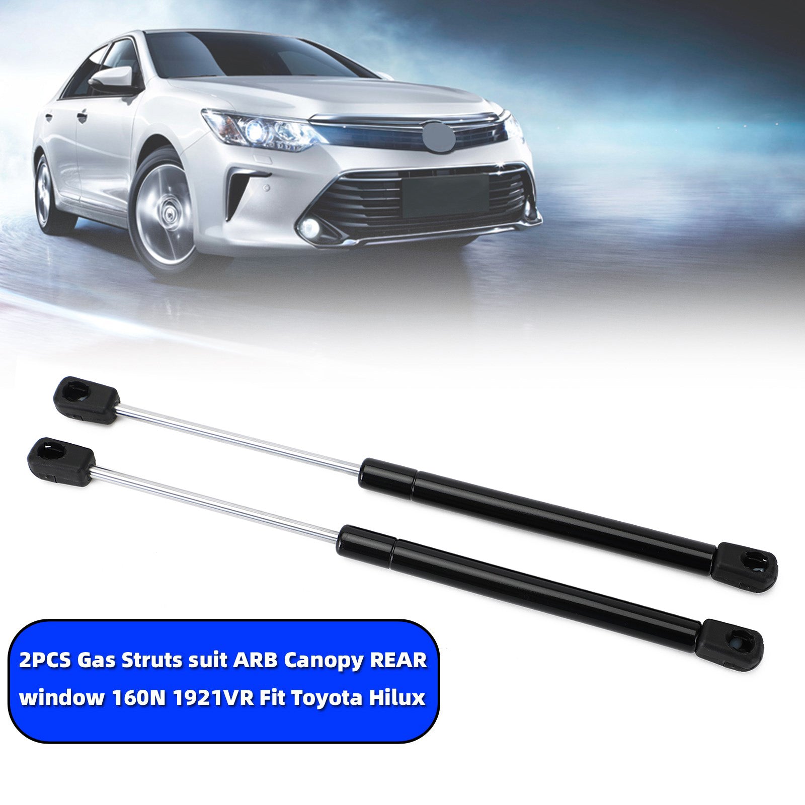 2PCS Gas Struts suit ARB Canopy REAR window 160N 1921VR Toyota Hilux