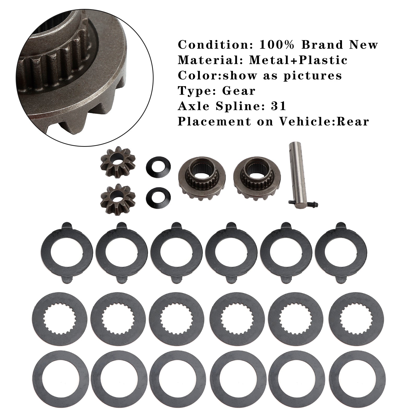 8.8" Traclok Posi Clutch Pack Kit Lsd Spider Gears For Ford 8.8" Truck Rearend