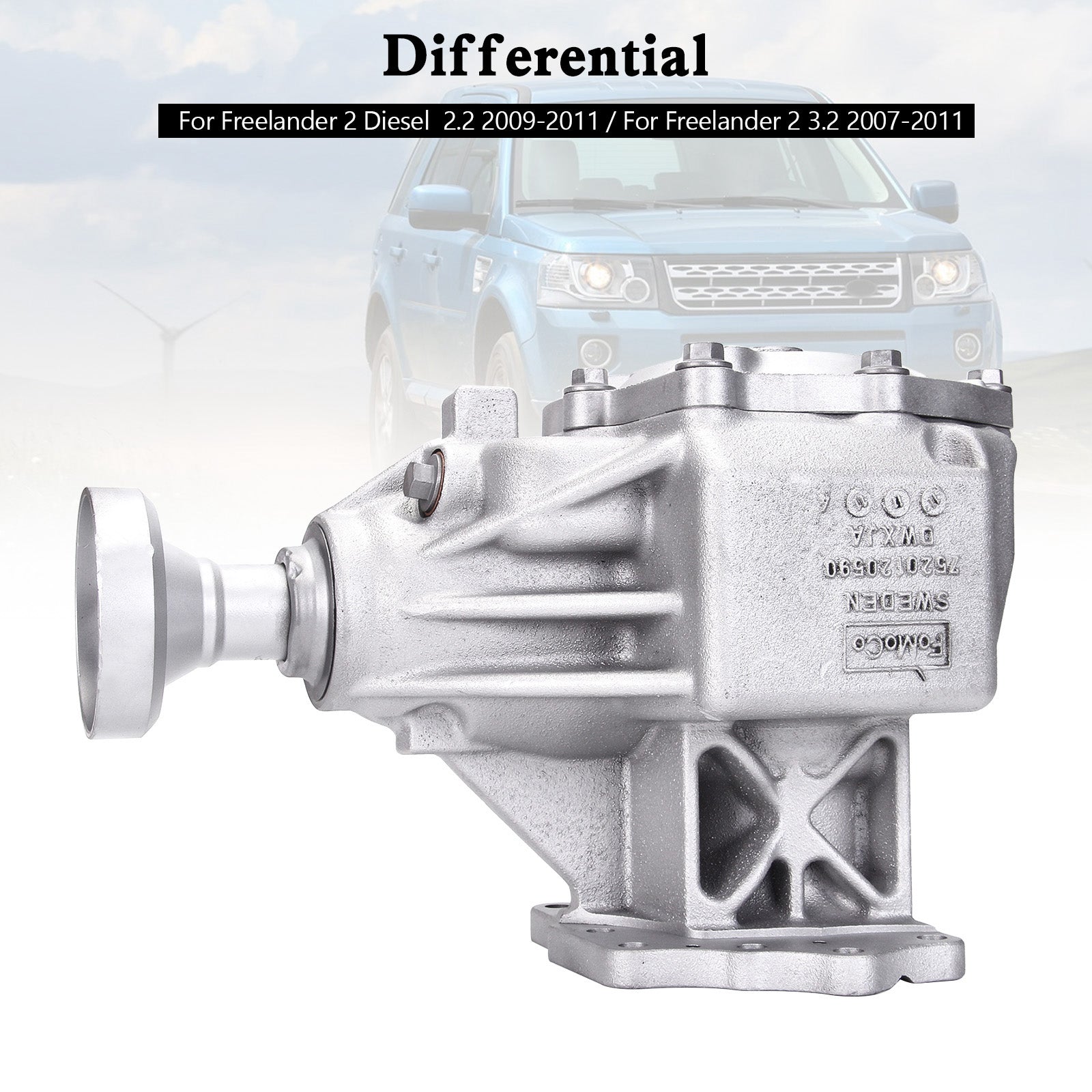 Reinforced Front Differential Distribution Transmission Recond D 24m LR007147 For Freelander 2.2L