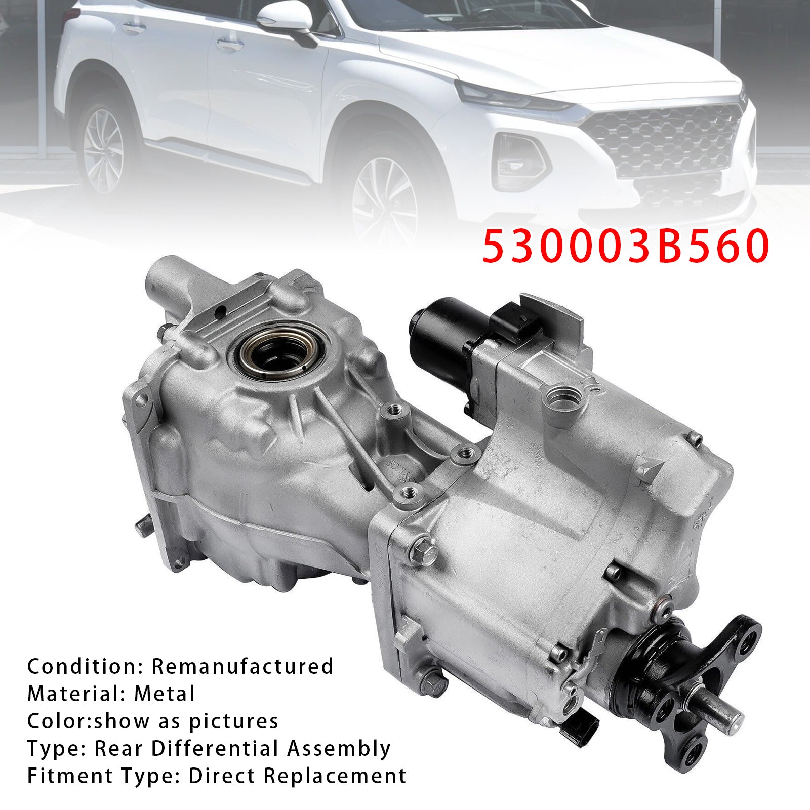 53000-3B560 530003B560 Rear Differential Assembly For Hyundai Santa FE 2015-2021