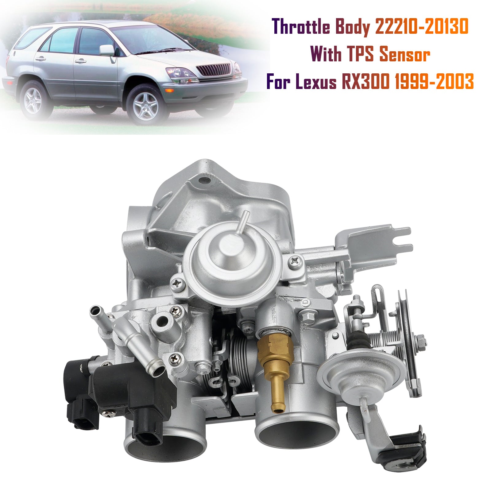 1999-2003 렉서스 RX300 3.0L 스로틀 바디 22210-20130 TPS 센서 장착