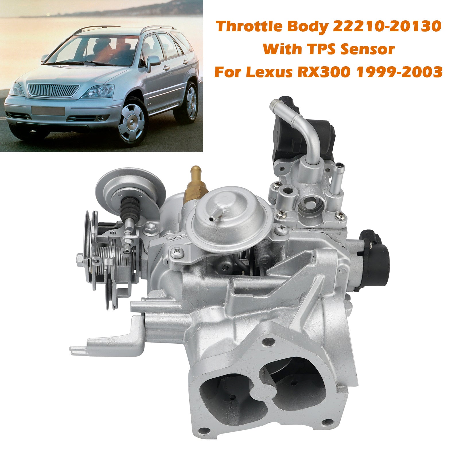 1999-2003 렉서스 RX300 3.0L 스로틀 바디 22210-20130 TPS 센서 장착