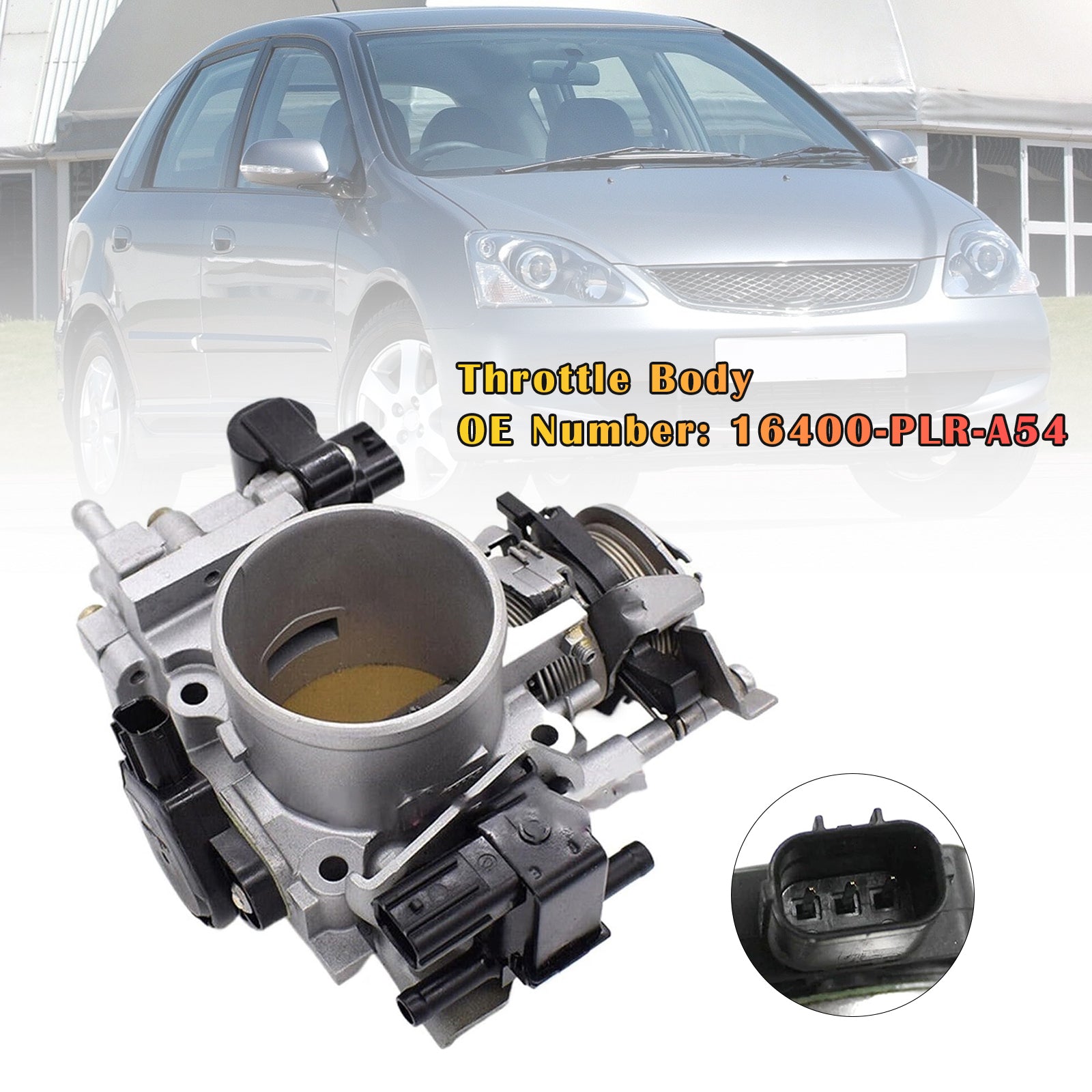 2001-2005 Honda Civic 4AT CVT 1.7L Throttle Body 16400-PLR-A54