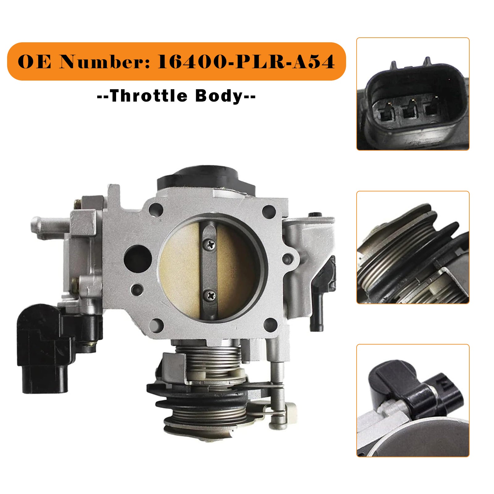 2001-2005 Honda Civic 4AT CVT 1.7L Throttle Body 16400-PLR-A54