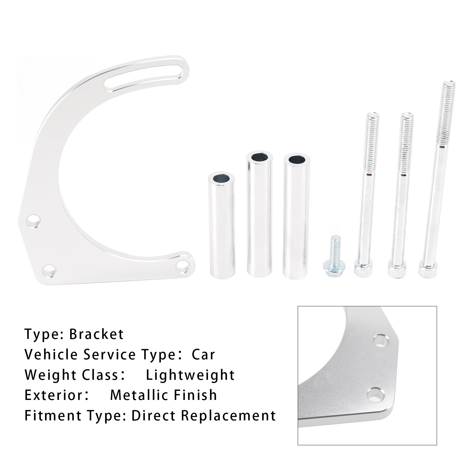 Alternator Bracket Electric Adjustable Water Pump Mount Kit 551672E For Chevy