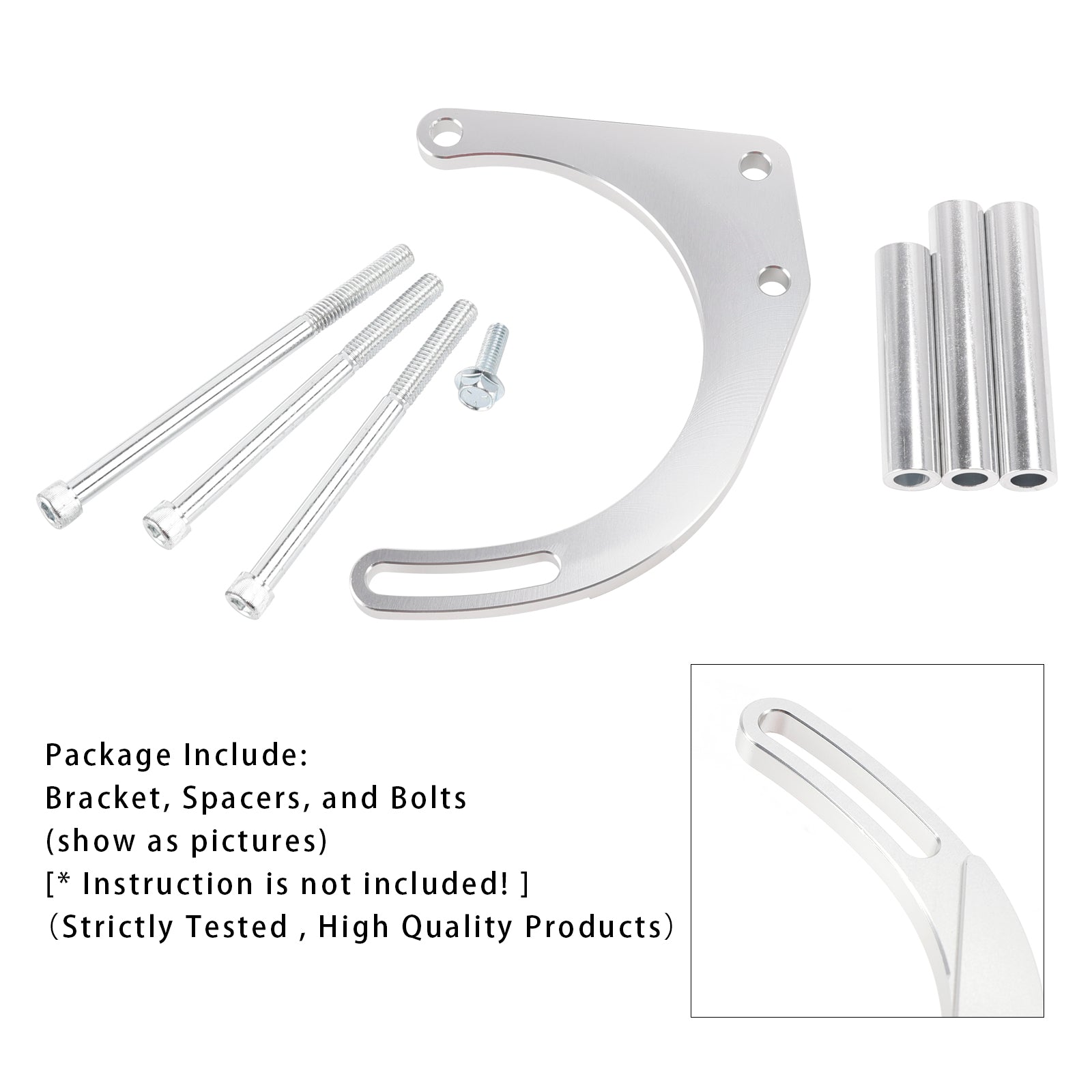 Alternator Bracket Electric Adjustable Water Pump Mount Kit 551672E For Chevy