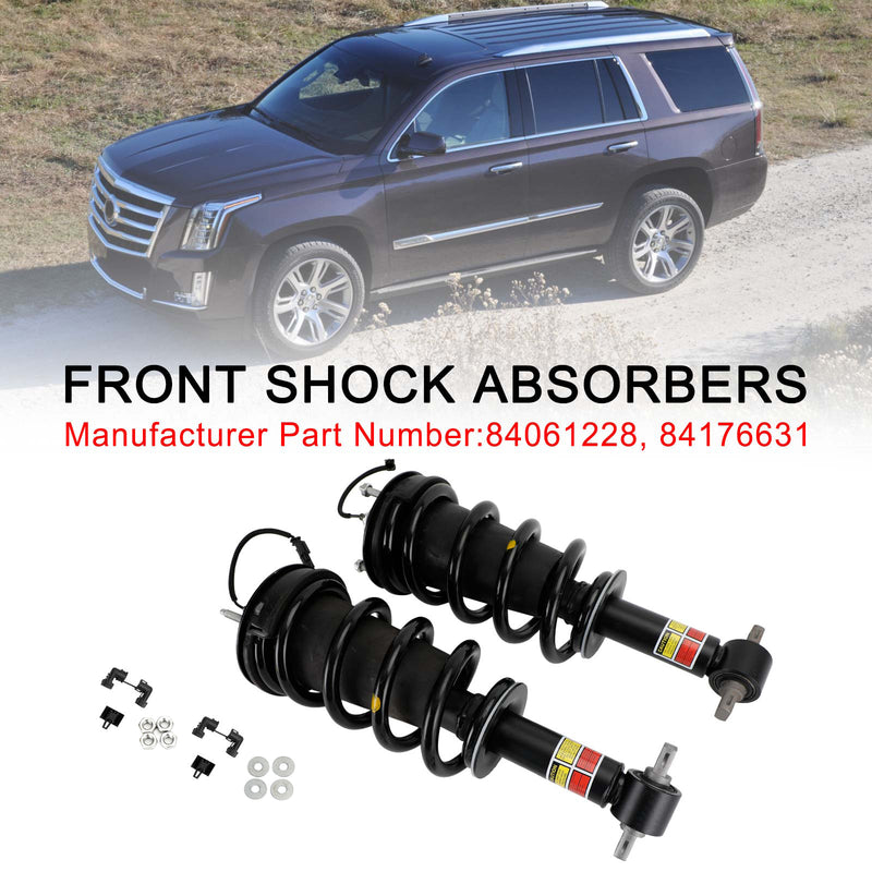 84176631 Pair Front Shock Absorber Strut Assys for Chevy Tahoe Suburban Magnetic Fedex Express