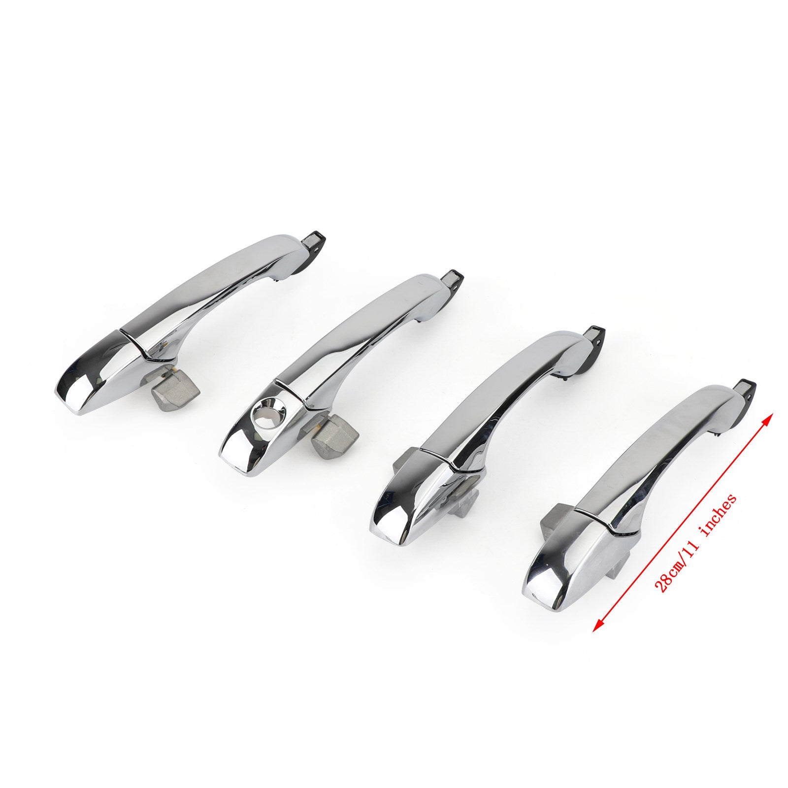 4x Exterior Door Handle 4589009AH Chrome For Chrysler 300 / 300C 2005-2010 AU