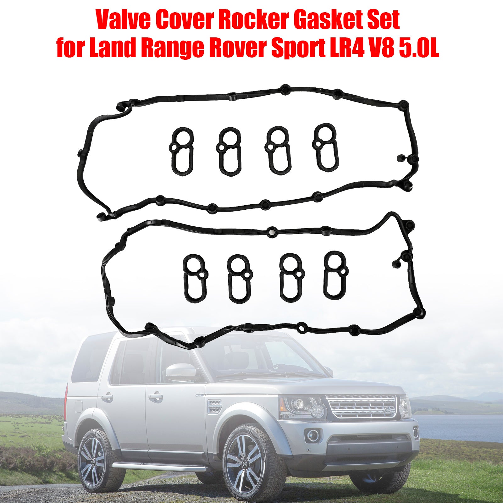 Valve Cover Rocker Gasket Set for Land Range Rover Sport LR4 V8 5.0L