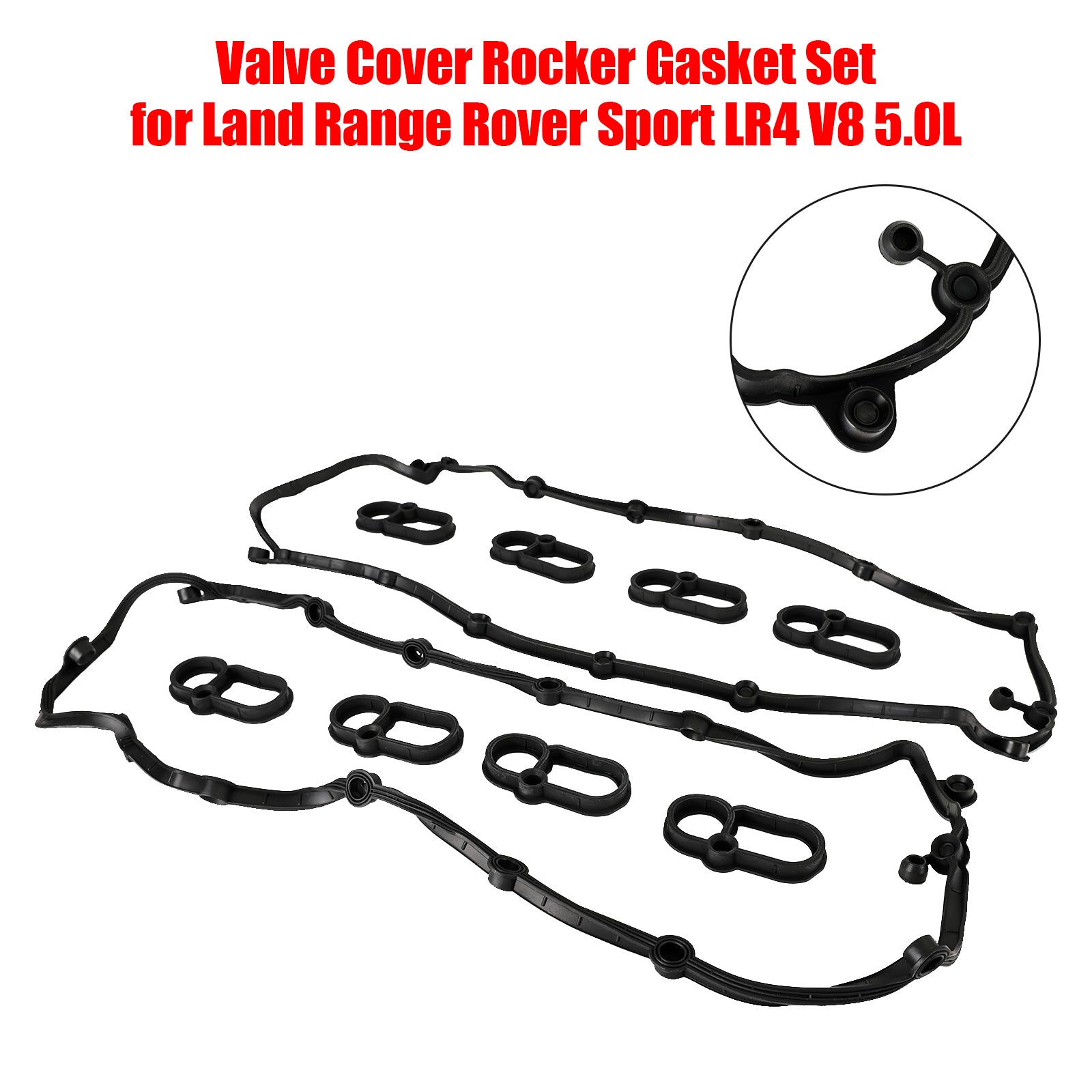 Valve Cover Rocker Gasket Set for Land Range Rover Sport LR4 V8 5.0L