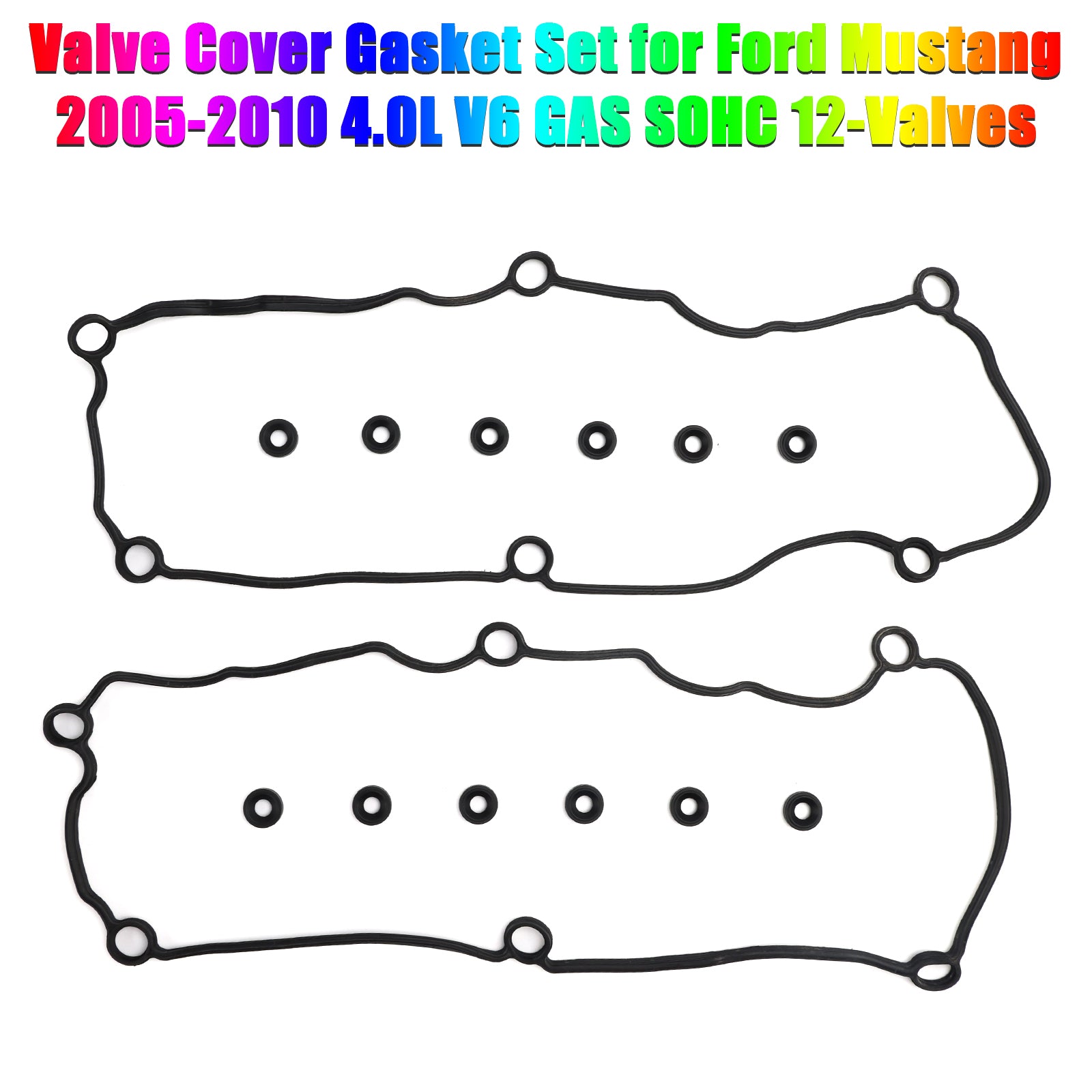 2005-2010 Ford Mustang 4.0L V6 GAS SOHC 12-Valves Valve Cover Gasket Set Generic