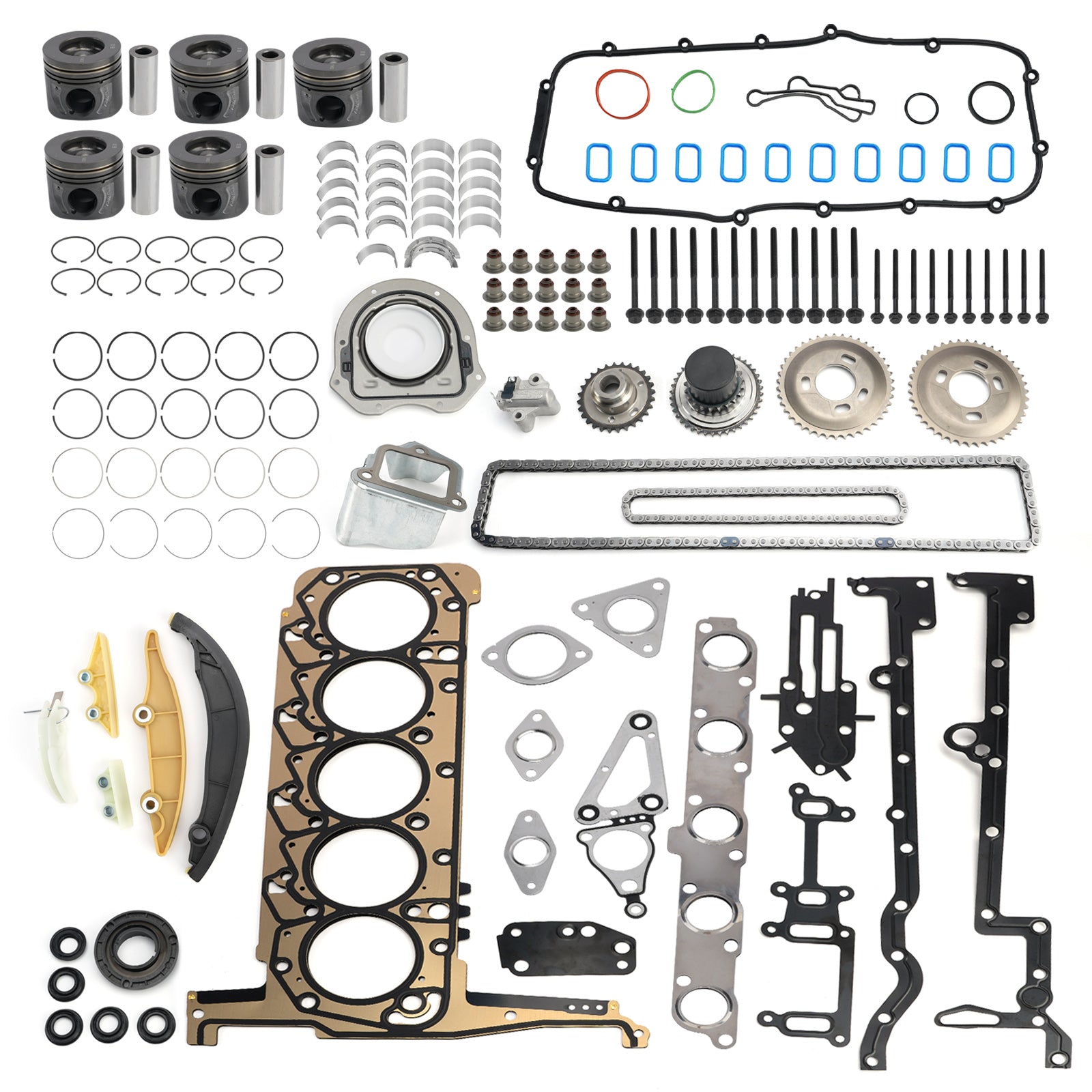 P5AT 3.2L Engine Rebuild Kit With Timing Kit for Mazda BT50 for Ford Ranger