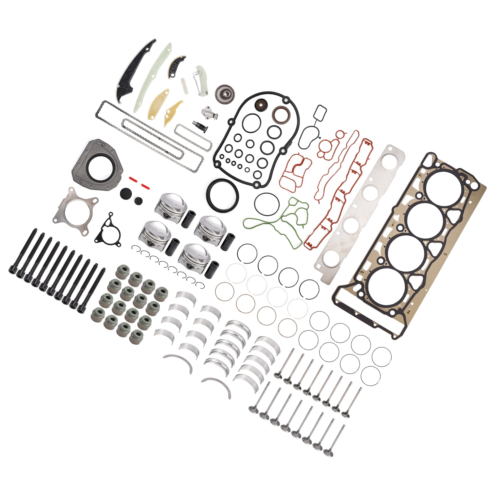 2008-2011 AUDI A5 1.8 TFSI CDHB Engine Pistons Overhaul Rebuild Kit 06H107065CP 06H109509Q