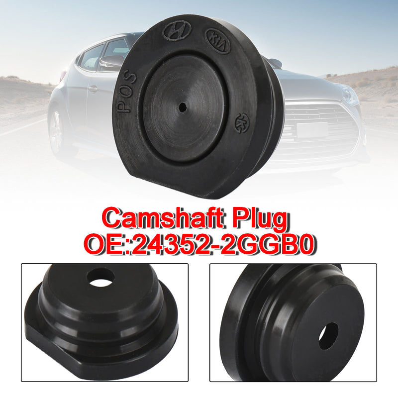 24352-2GGB0 24352-2GGA0 New Camshaft Plug Fits for Kia for Hyundai Black