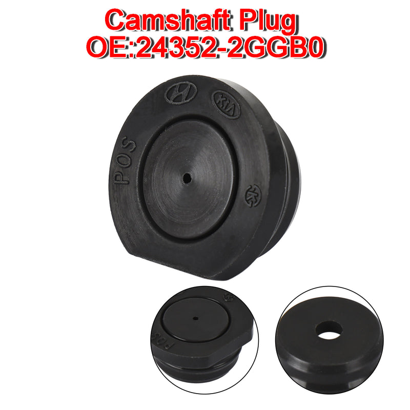 24352-2GGB0 24352-2GGA0 New Camshaft Plug Fits for Kia for Hyundai Black