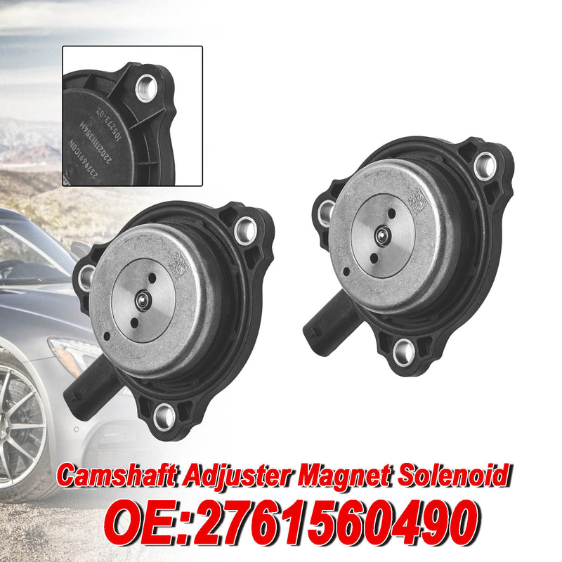 2PC Camshaft Adjuster Magnet Solenoid for Mercedes-Benz C E CL CLS G 2761560490