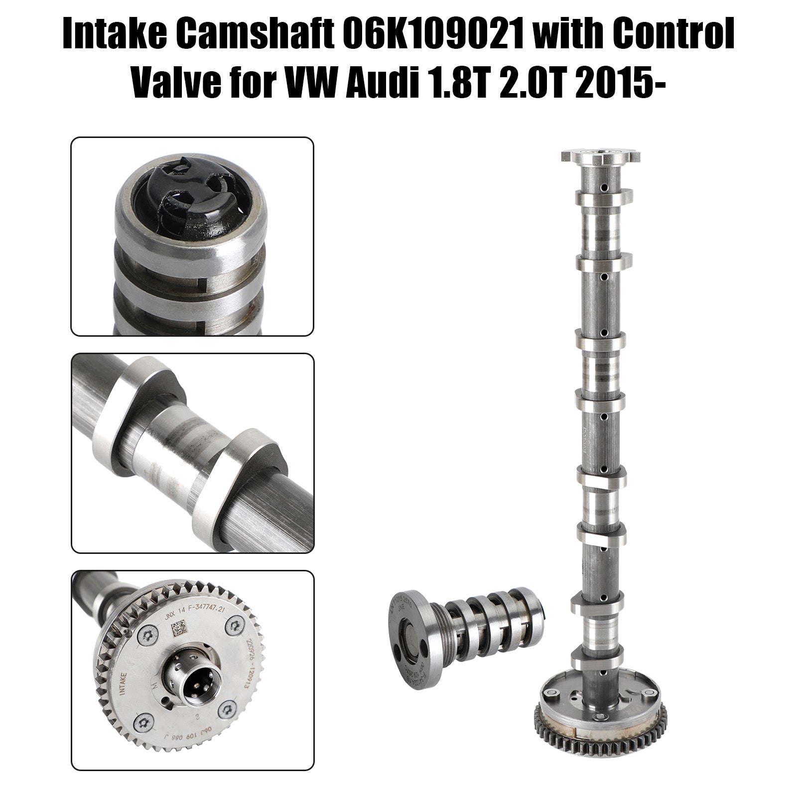 Intake Camshaft 06K109021 with Control Valve for VW Audi 1.8T 2.0T 2015-