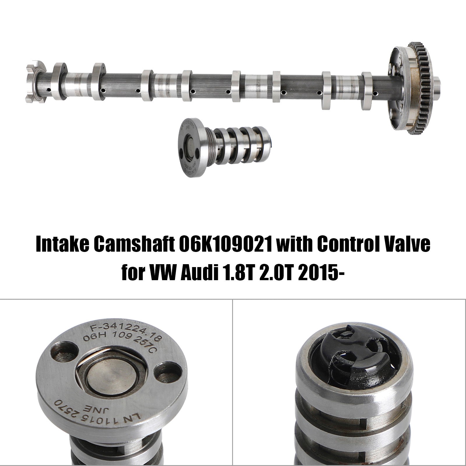 Intake Camshaft 06K109021 with Control Valve for VW Audi 1.8T 2.0T 2015-