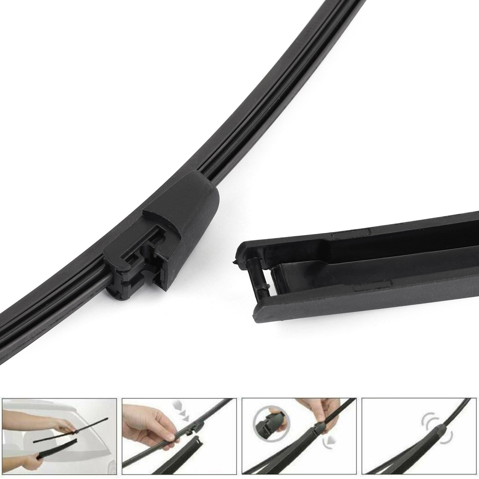 Rear Window Windshield Wiper Arm Blade Set For VW Tiguan 5N BJ 2007-2018 Black Generic