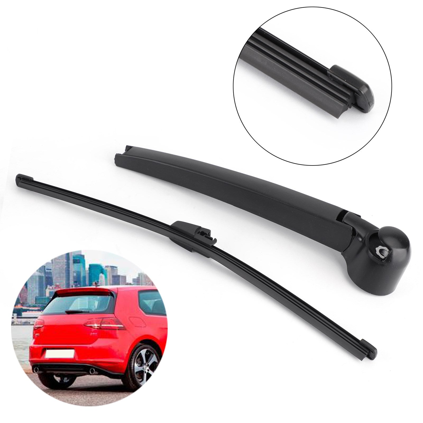 Car Windscreen Window Rear Wiper Arm Wiper Blade Set for VW Golf 5 MK5 2004-2008 Generic CA Market