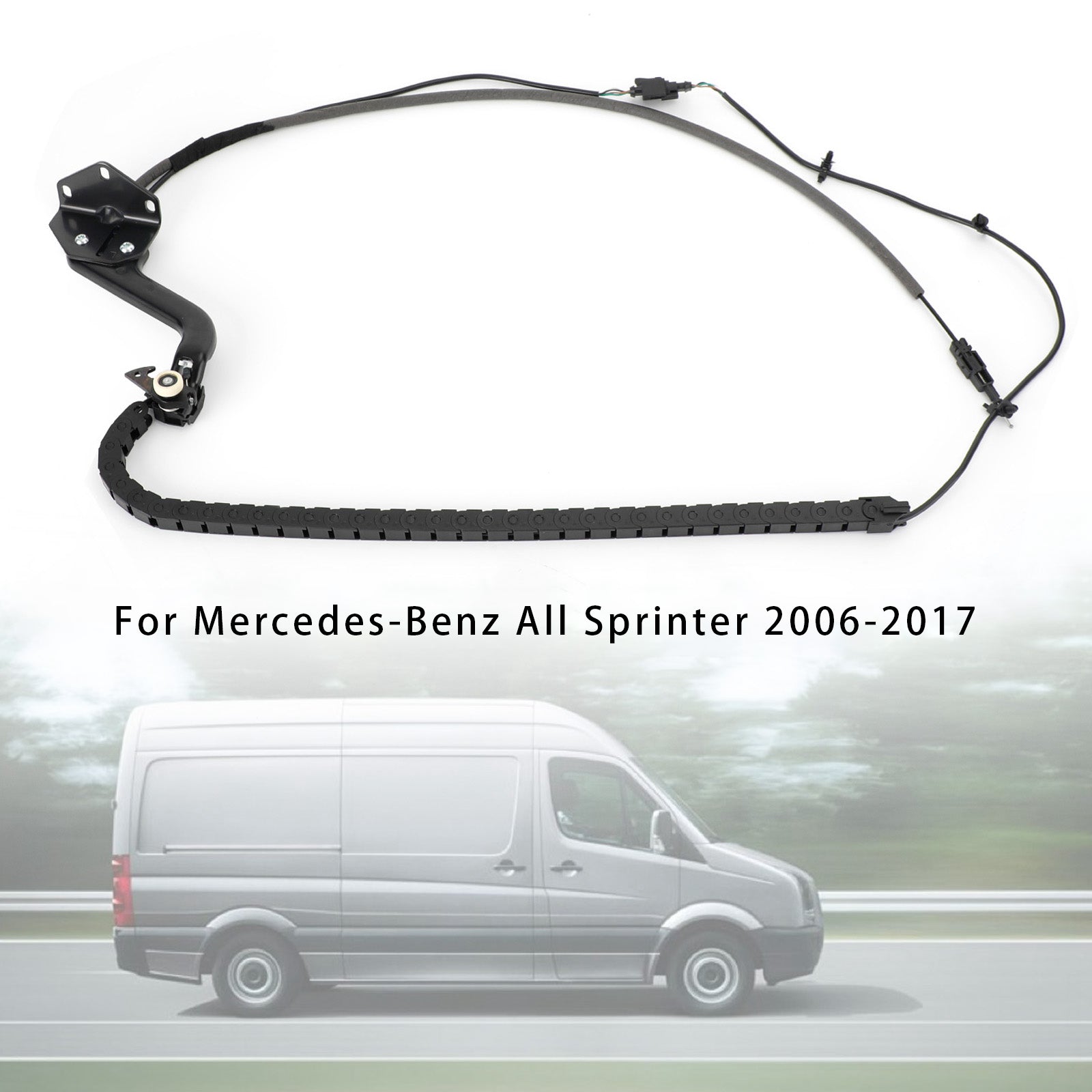 Left Hand Sliding Side Door Cable +Track 9068203769 For Sprinter VW Crafter 06- Generic