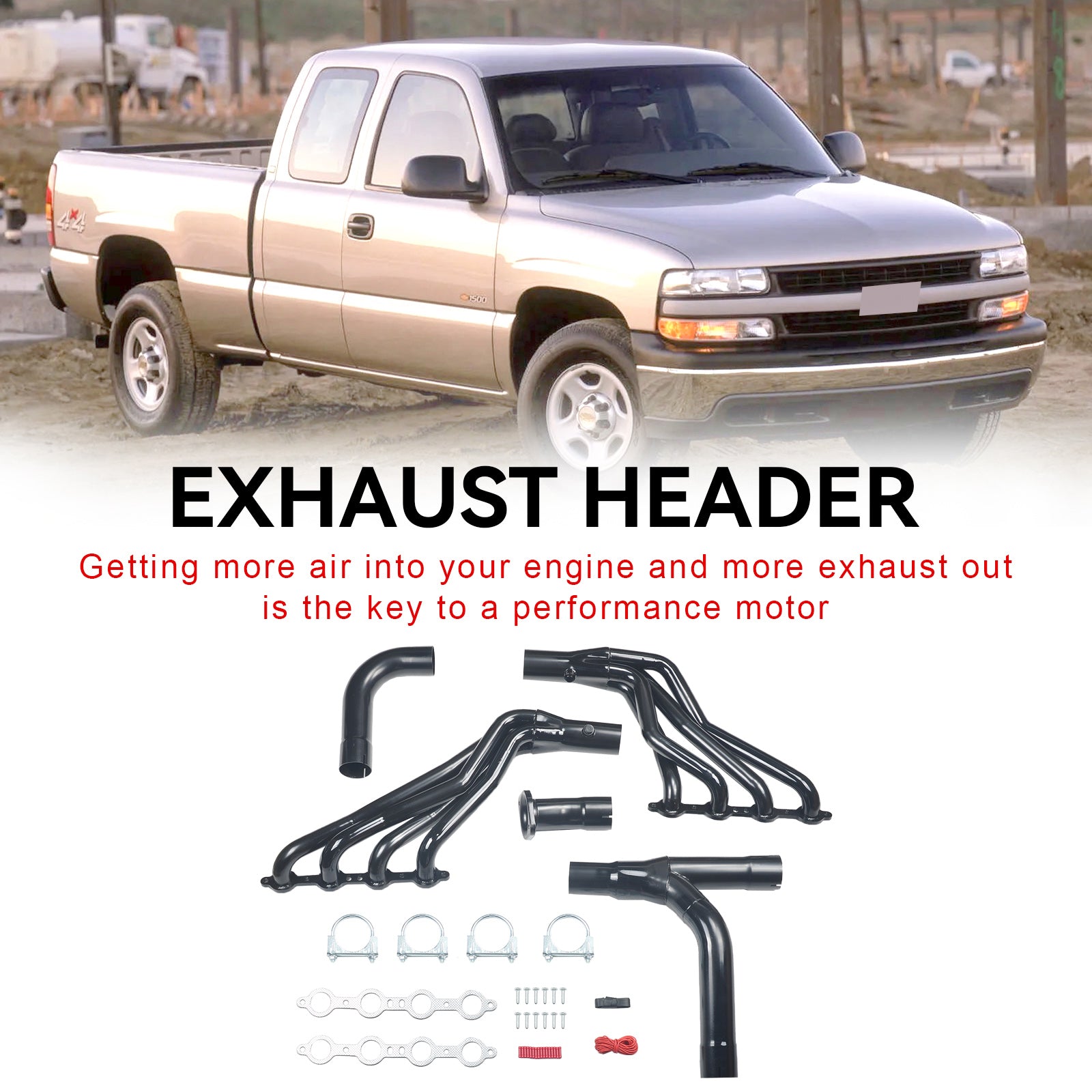 1999-2006 Chevrolet/GMC GMT800 Silverado/Sierra 1500 Exhaust Header