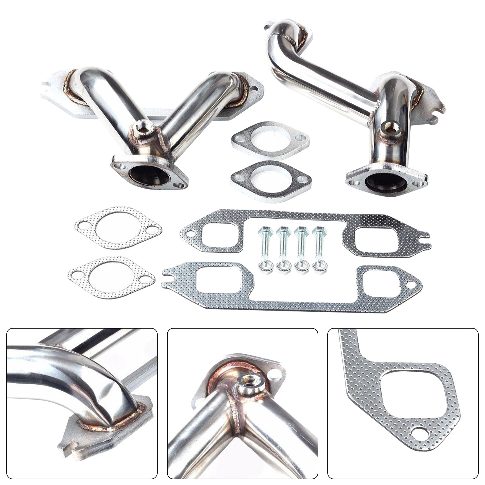 Stainless Steel Exhaust Manifold Header Fit Chevrolet 216/235/261 1937-1962