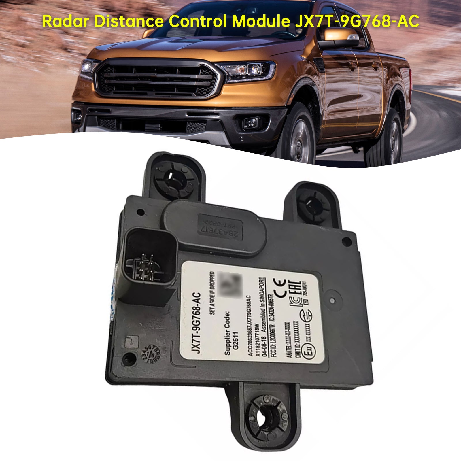 Radar Distance Control Module JX7T-9G768-AC For Ford Ranger 2019-2022