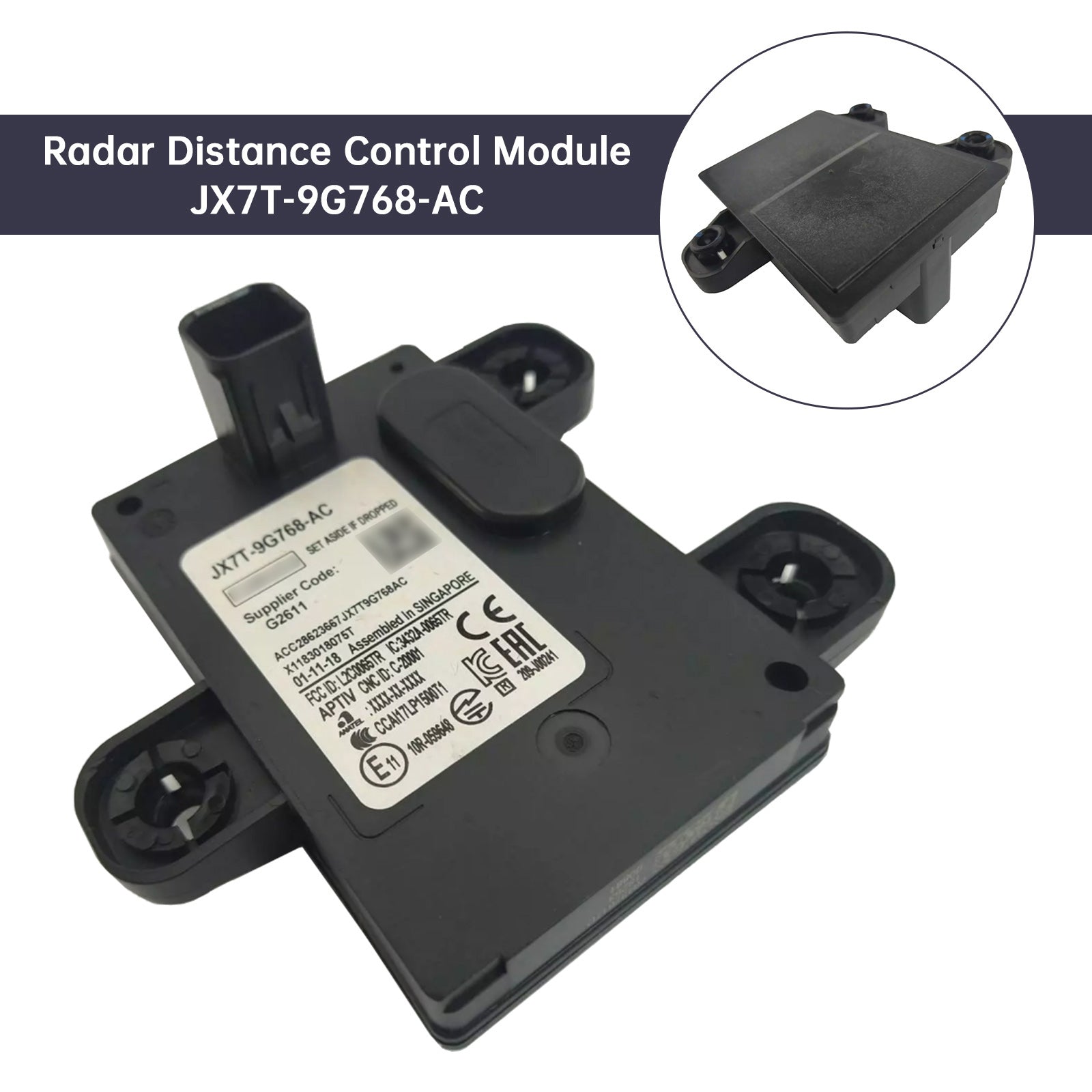 Radar Distance Control Module JX7T-9G768-AC For Ford Ranger 2019-2022
