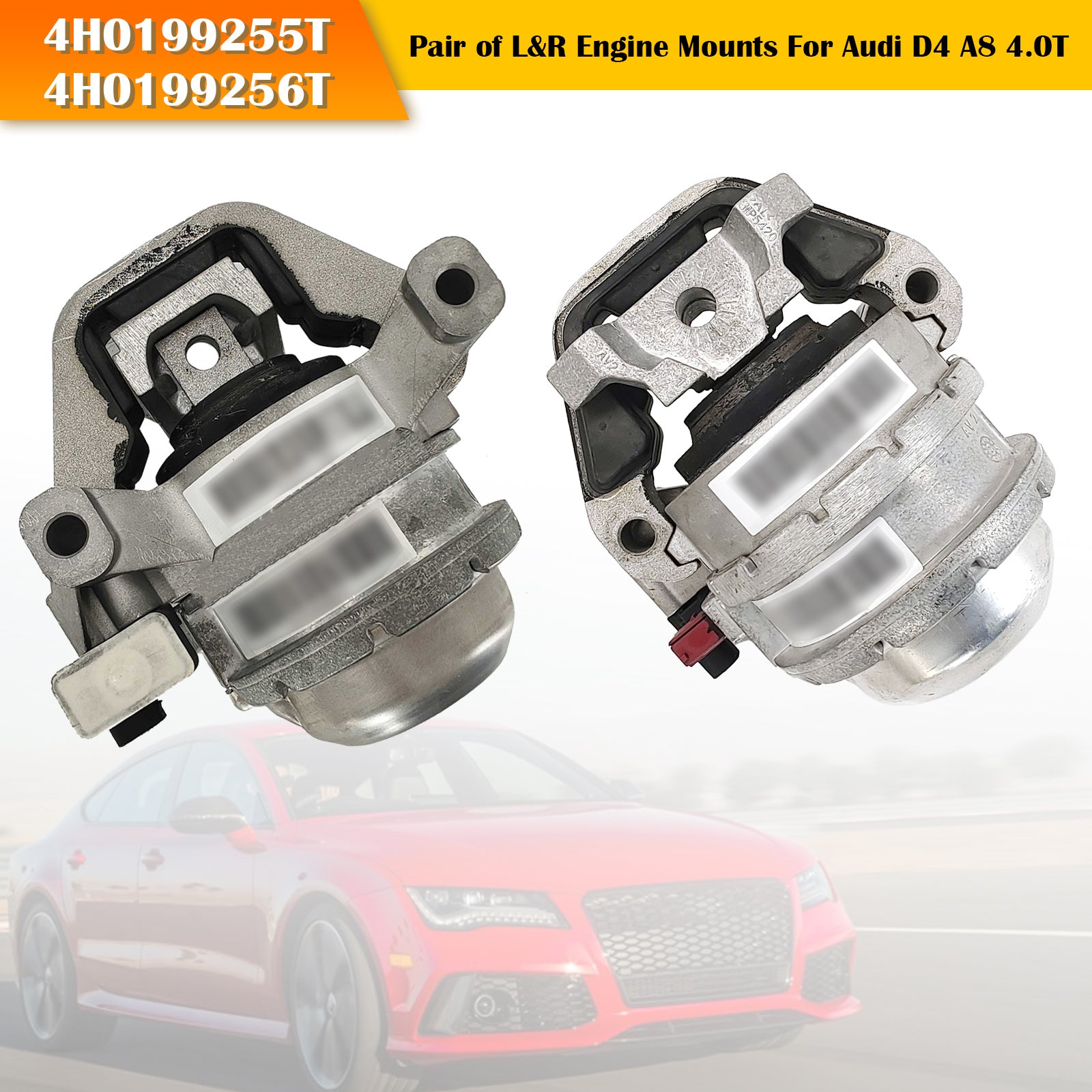 2013-2018 Audi S6 RS6 S7 RS7 4.0L Right / Left Engine Motor Mount With Sensor 4H0199256T