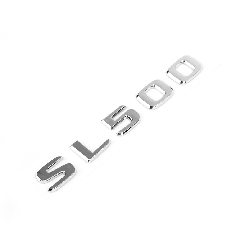 Trunk Rear Emblem Badge Chrome Letter Sl 500 For Mercedes R230 R231 Sl Sl500 Generic