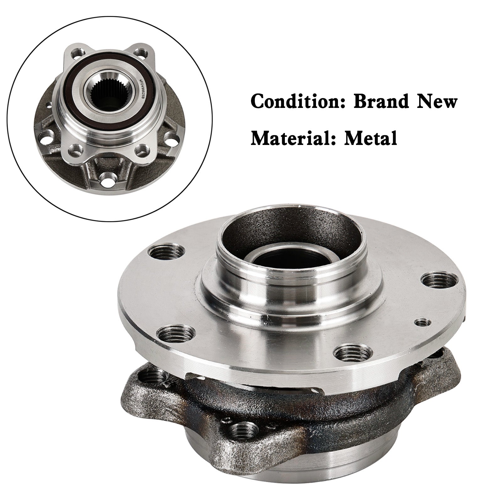 2004-2011 Audi A6 C6 4F2 Front Wheel Bearing Hub 4F0498625B Fedex Express