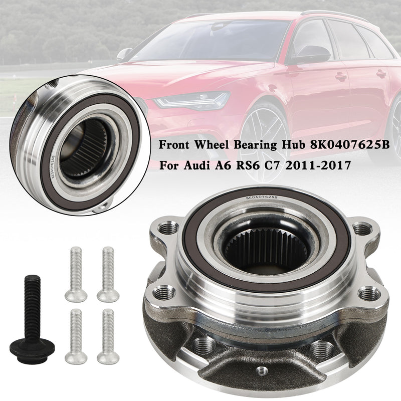 Audi A6 RS6 C7 2011-2017 Front Wheel Bearing Hub 8K0407625B Fedex Express