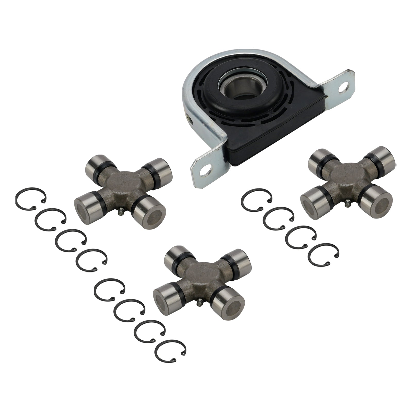 Driveshaft Carrier Bearing and U Joint Kit For 1999-2010 Ford F250 F350 Superduty 4WD