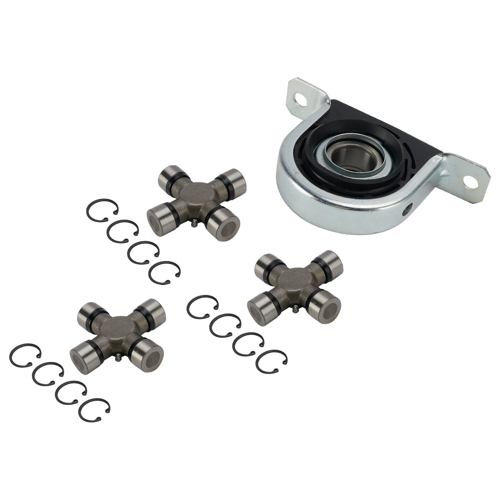 Driveshaft Carrier Bearing and U Joint Kit For 1999-2010 Ford F250 F350 Superduty 4WD